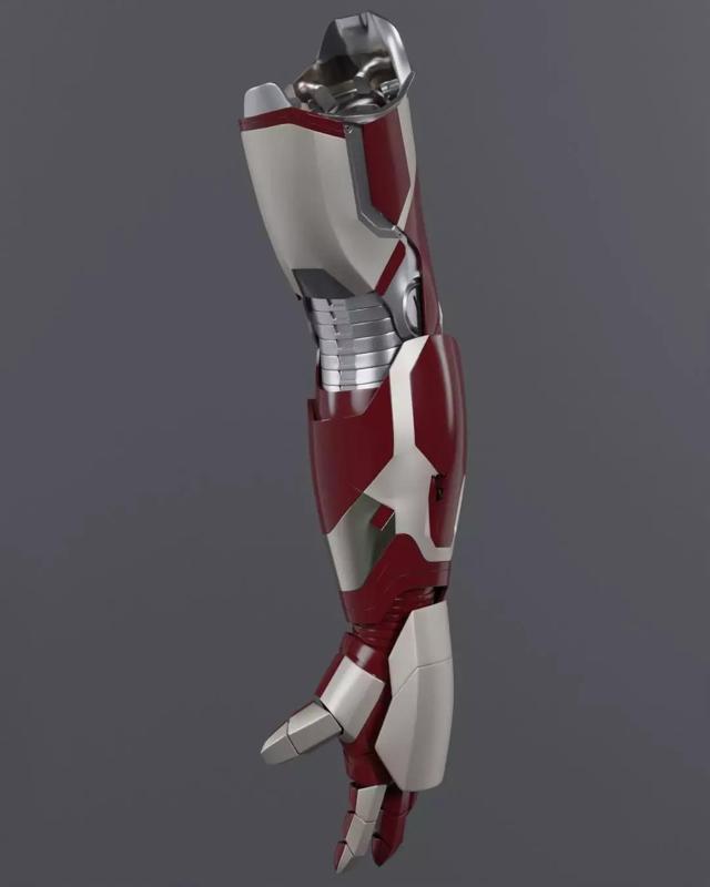 Iron Man Mk 42 Mk 43 Motorized 3D Printable Arm Gauntlet