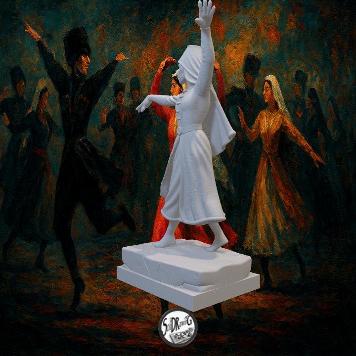 Caucasian Folk Dance Elegance - SoliDRawinGs SG017