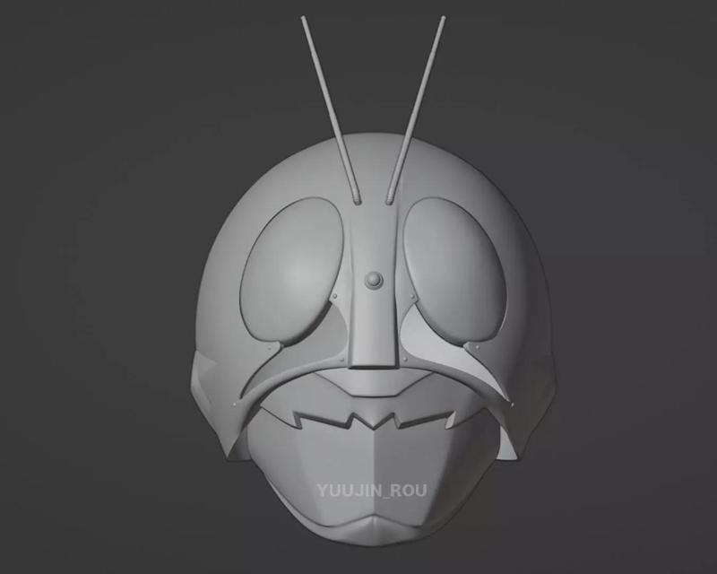 Kamen Rider Showa Ichigo Nigo Helmet Cosplay 3D print model