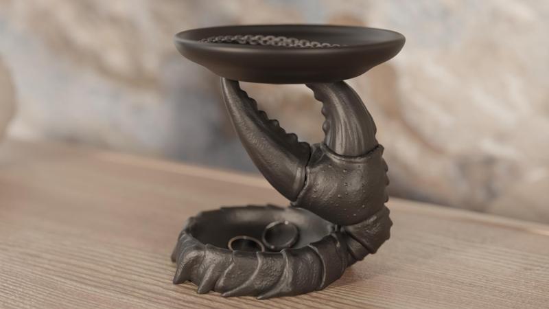 Crab Claw Jewelry & Trinket Tray - Modern Decor