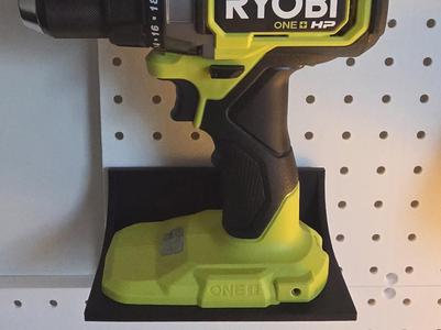 Pegboard Ryobi Drill Holder