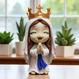 STL File – Chibi Our Lady of Lourdes (3.5 Inches Tall)