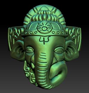 Lord Ganesh ji ring stl file
