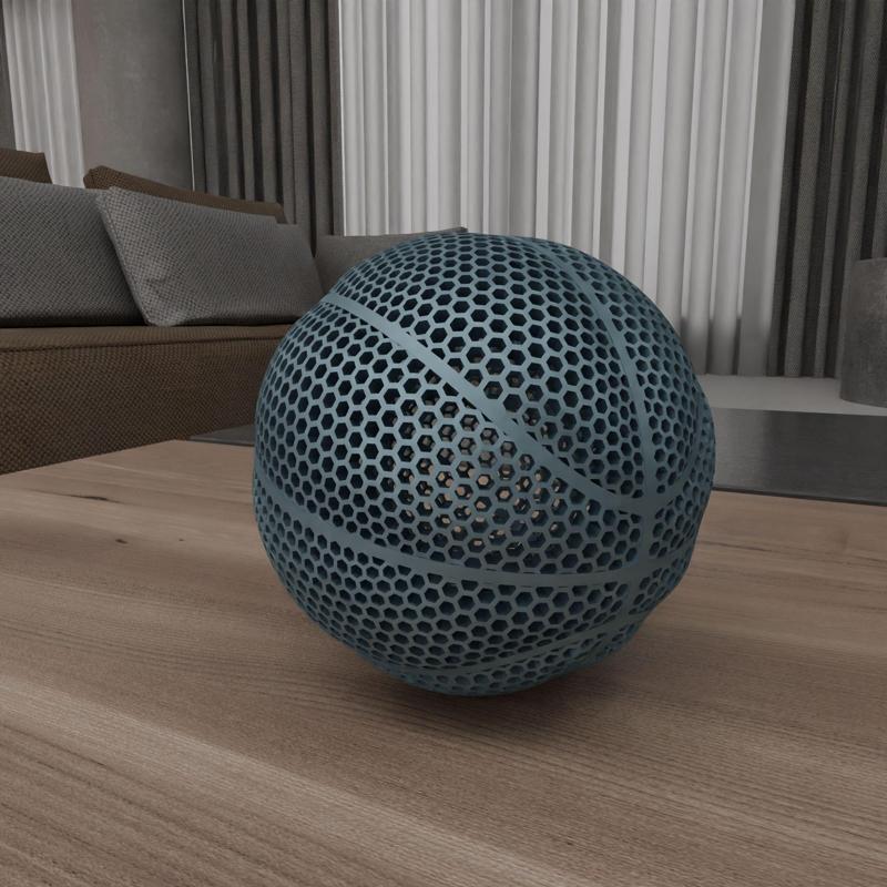 Airless Gen 1 3D Printable Basketball, Airless Basketball, Basketball, NBA, Ball, 3D Print,