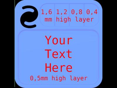 Swatch with transparency layers
