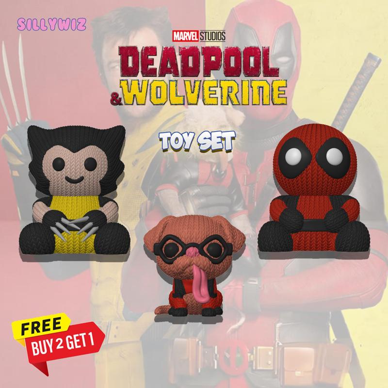 🎁 Special Offer: Buy 2 Models, Get 1 FREE!  - Deadpool and Wolverine Knitted - Crochet