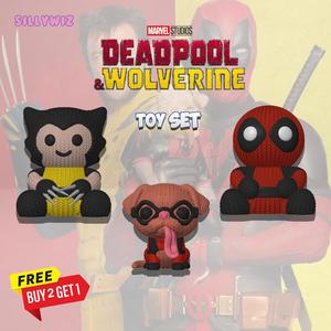 🎁 Special Offer: Buy 2 Models, Get 1 FREE!  - Deadpool and Wolverine Knitted - Crochet