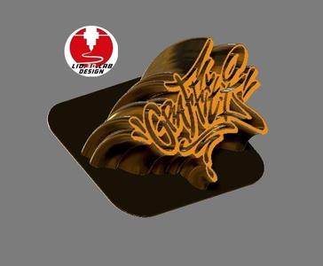 graffiti text 3d "GRAFFITI