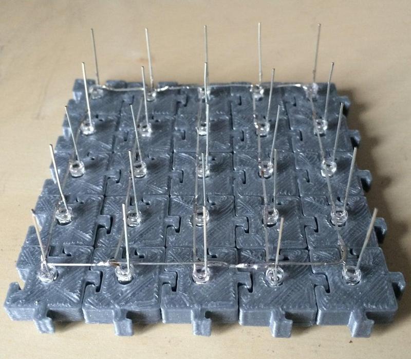 Adjustable 3mm LED cube jig