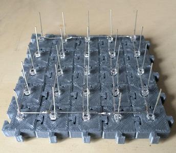 Adjustable 3mm LED cube jig