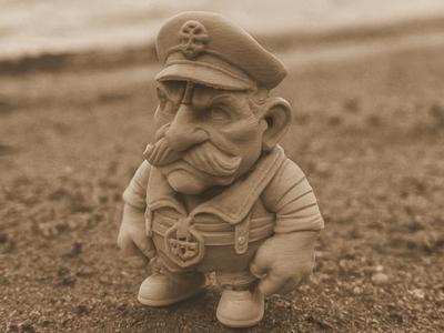 Sailor with a striking gaze