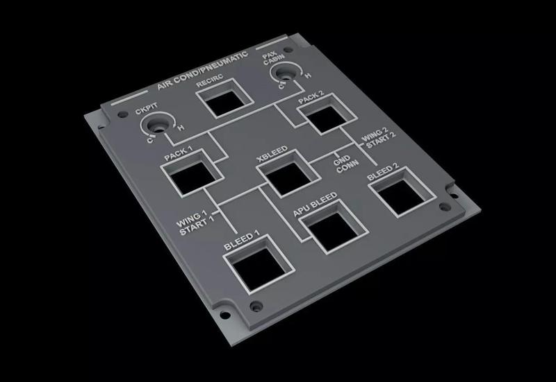 EMBRAER E1 OVERHEAD - AIRCOND PNEUMATIC PANEL