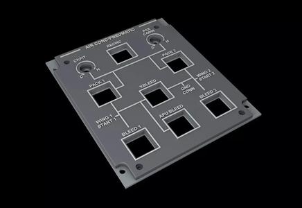 EMBRAER E1 OVERHEAD - AIRCOND PNEUMATIC PANEL