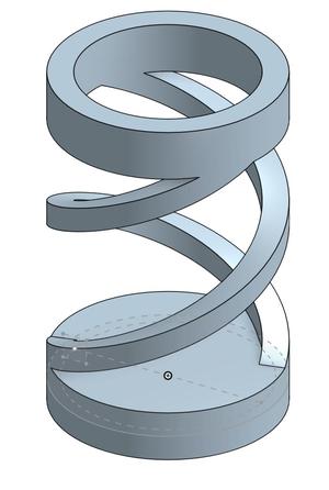 Latin spiral ink well holder