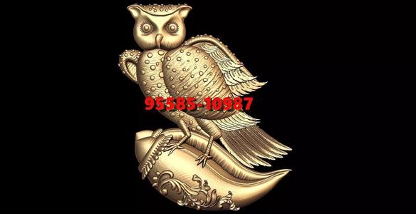 owl with shankh solid