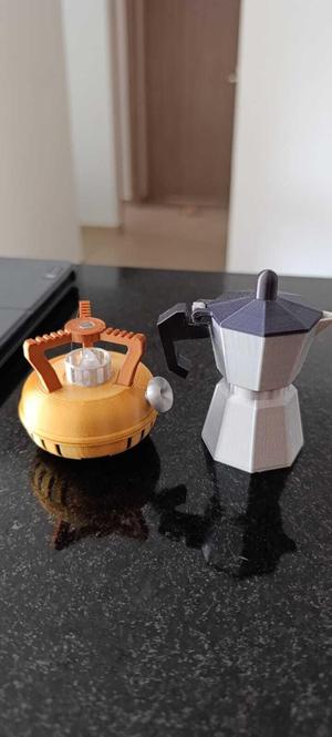 Italian coffee maker - tea light