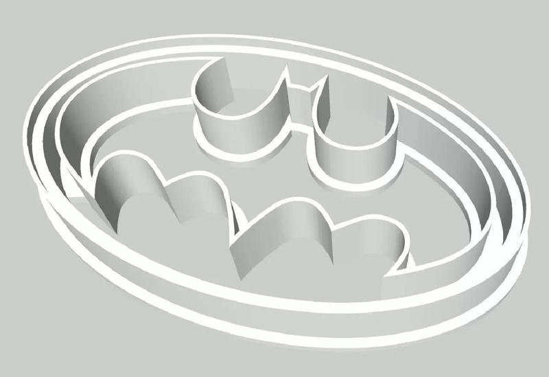 batman logo cookie fondant cutter