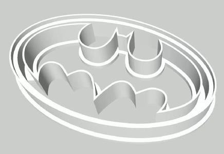 batman logo cookie fondant cutter