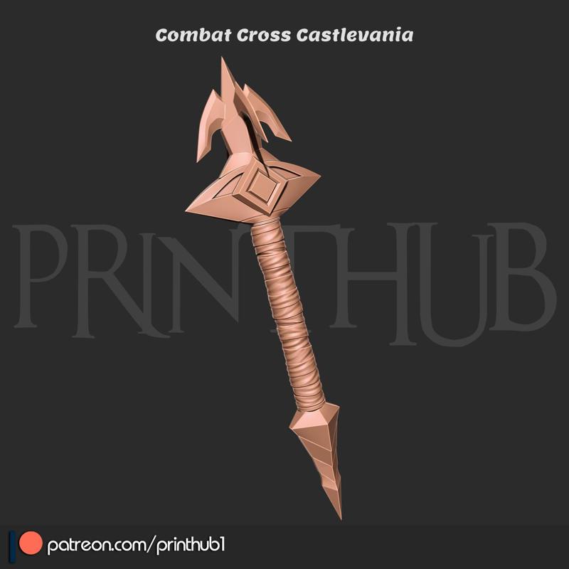 Combat Cross (Vampire Killer) – Castlevania 3D Printable Cosplay Prop STL
