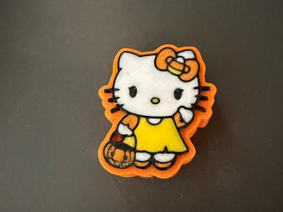 Hello Kitty Candy Corn Straw Topper