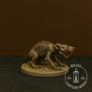 Free Zombie Rat - Brass Lantern FDM minis