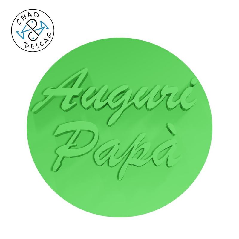 Auguri Papà - Embosser + Debosser - Cookie Cutter - Fondant - Polymer Clay