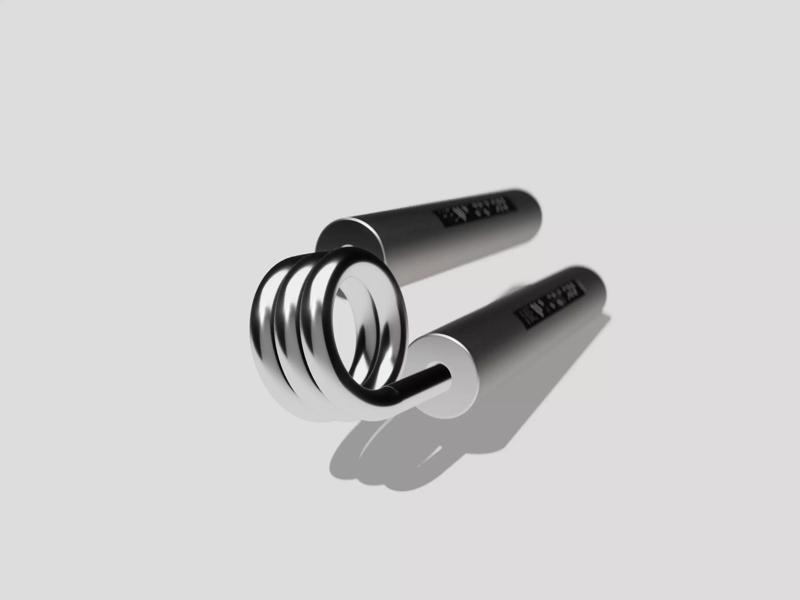 Metal Grip Strength Trainer Forearm OBJ STL FBX GLB for CGI