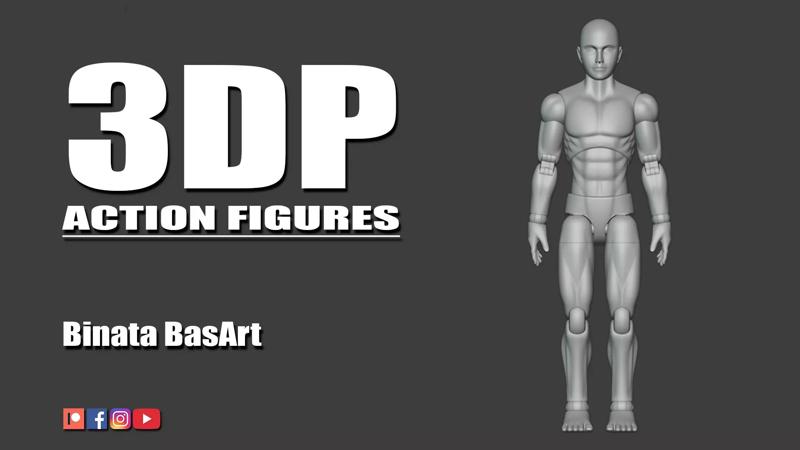 3DP Action Figures - Binata BasArt Pinless