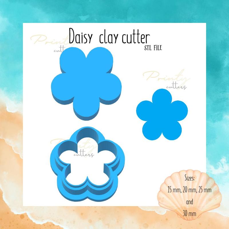 Daisy clay cutter | Sea animal clay cutter | Summer clay cutter | Polymer clay tool | Clay cutter | Cookie cutter