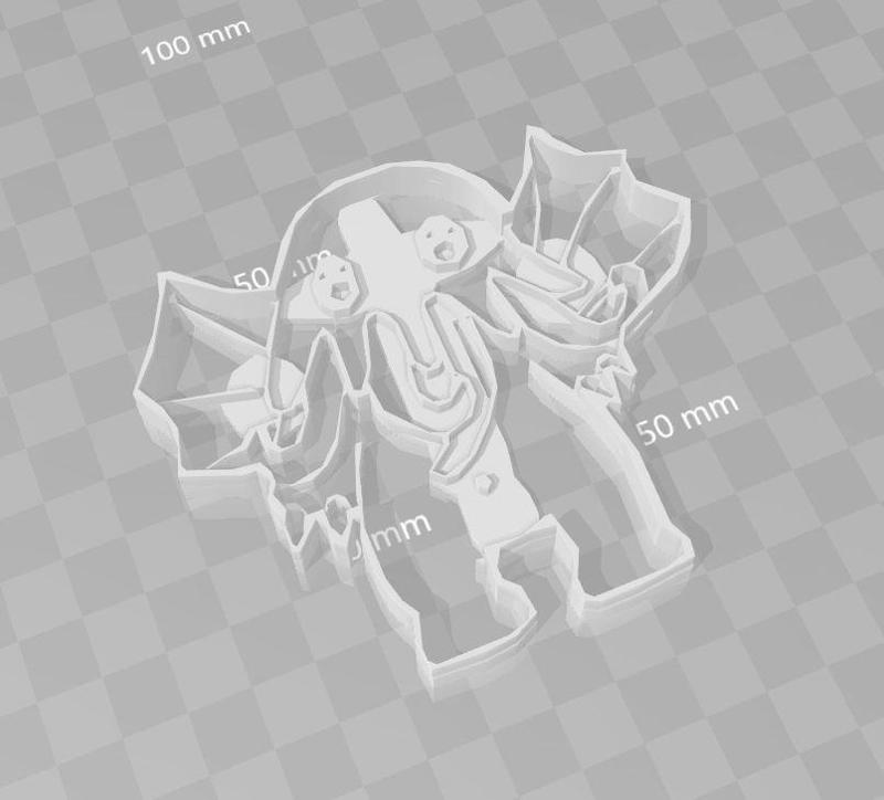 cthullu chibi cookie cutter