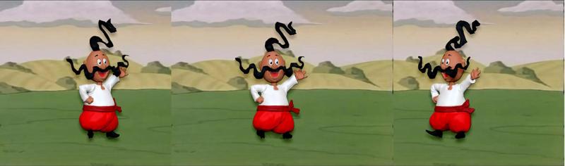3D model kozak Oko from multfilm