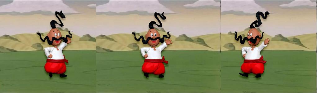 3D model kozak Oko from multfilm