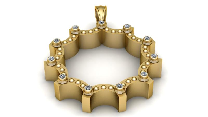 Italian Band PANDANT 3D PRINTABLE MODAL