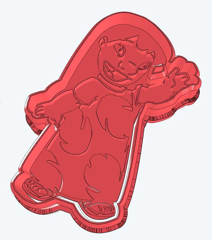 Lilo from Lilo and Stitch Cookie Cutter + Stamp