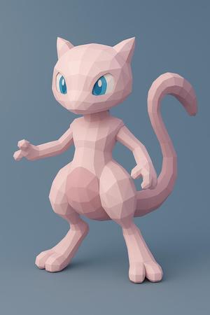 Mew – Low Poly 3D Model