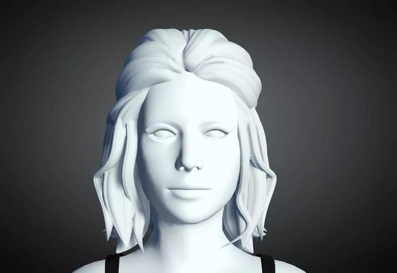 3D Hair style for Female 57 3D model