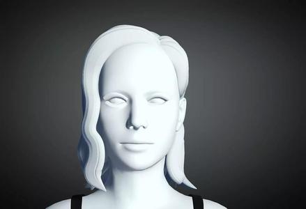 3D Hair style for Female 44 3D model