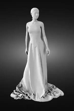 Woman in an evening dress