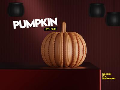 Decorative 3D Printed Pumpkin Figurine