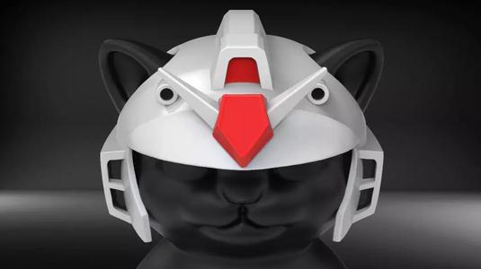 Cat Helmet Mecha01 STL for
