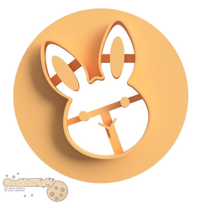 Bunny Cookie cutter & Stamp