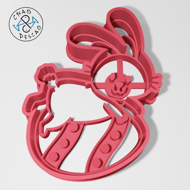 Easter Bunny And Egg - Cookie Cutter - Fondant
