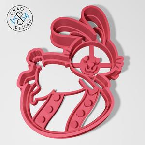Easter Bunny And Egg - Cookie Cutter - Fondant