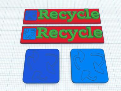 Recycle signs and symbols