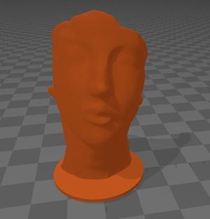 Woman's stone face (style)