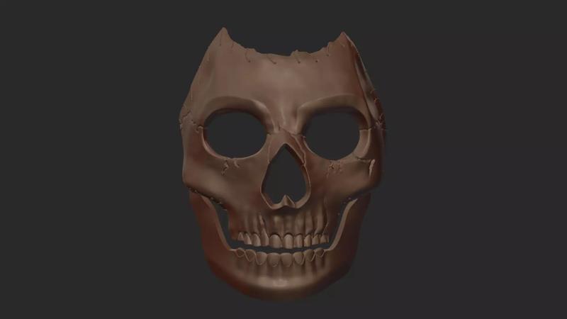 NEW PRINTABLE COD GHOST MASK STL