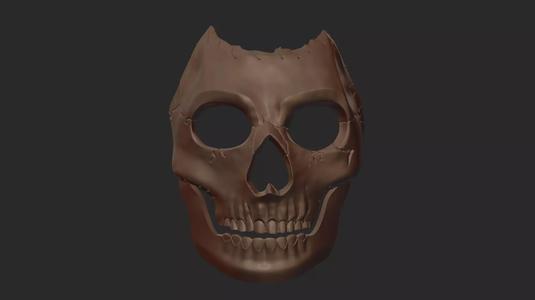 NEW PRINTABLE COD GHOST MASK STL