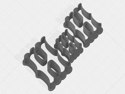 Letter H Collection Cookie Cutter