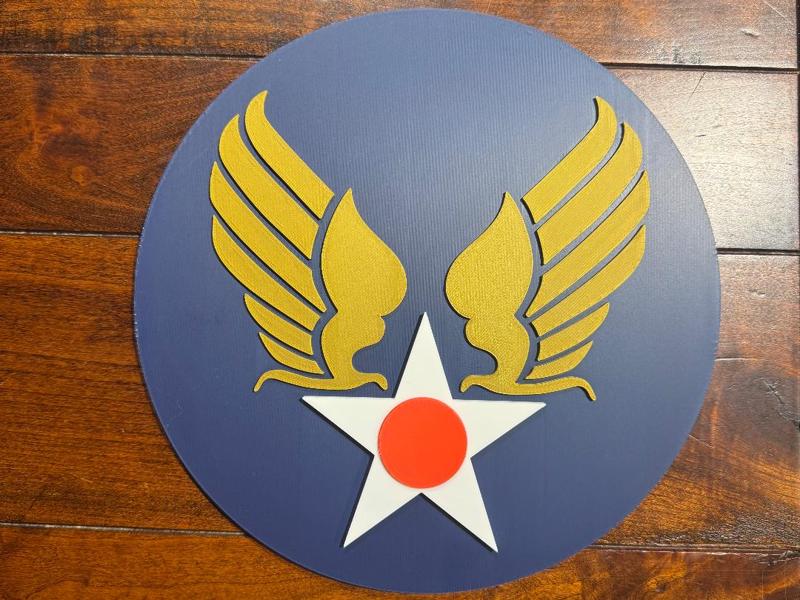 US Air Force Retro Emblem Decor