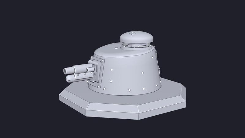 Renault FT17 Tank Turret Bunker ww1 ww2